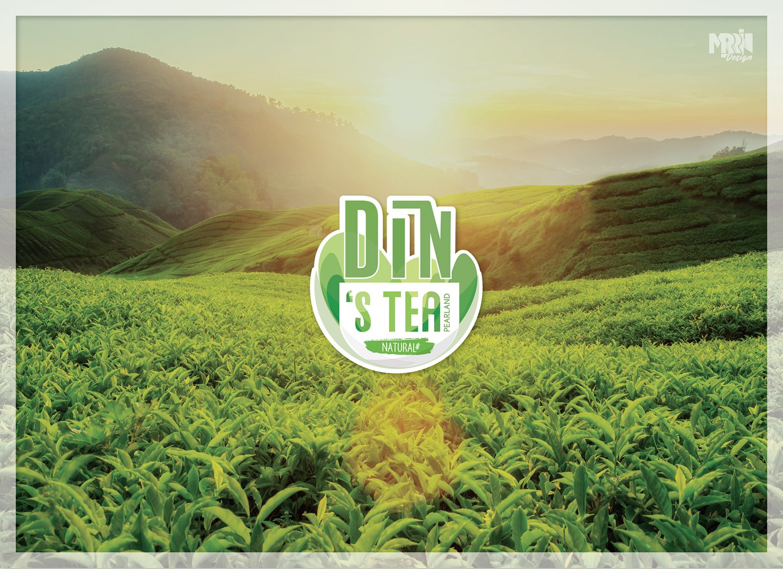Logo and brand identity for Din's Tea by DHorse Studio