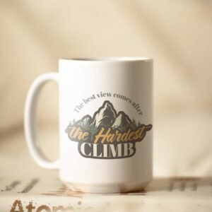 Mountain Climb Quote Mug