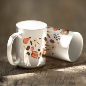 Autumn Bears and Bunnies Mug