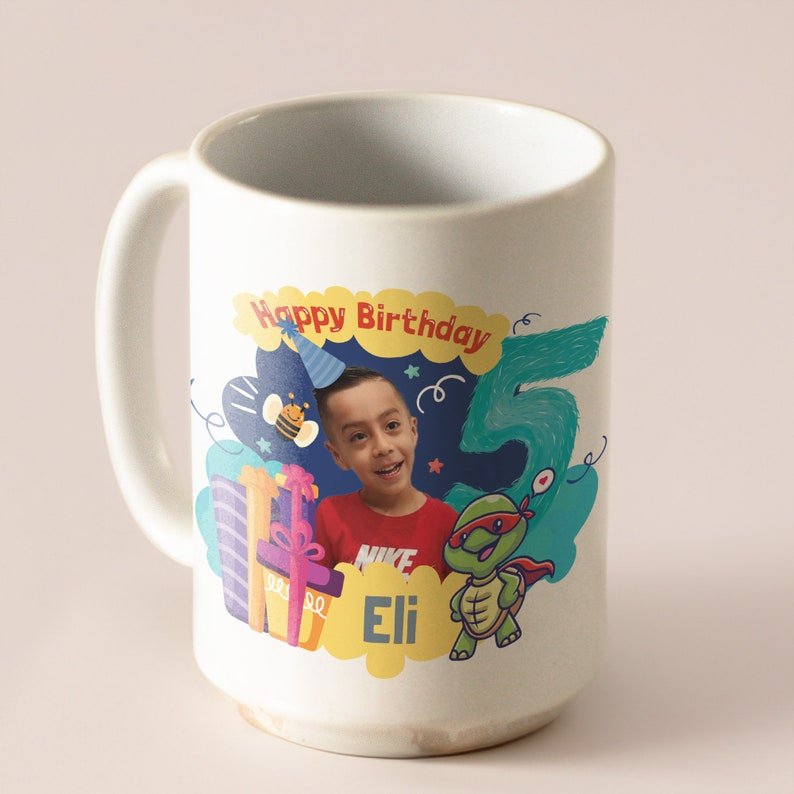 Handmade Custom Kid Photo Mug — photo 3