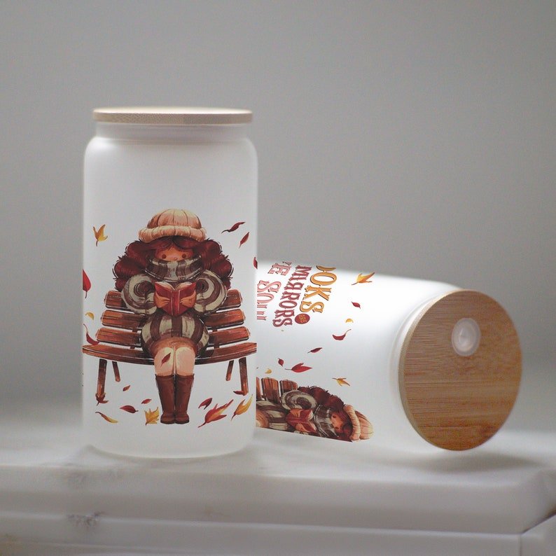 Book Lover Glass Tumbler
