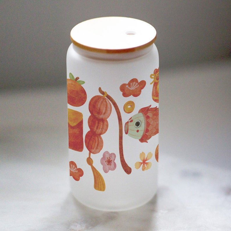 Lunar New Year Frosted Glass Tumbler — photo 6