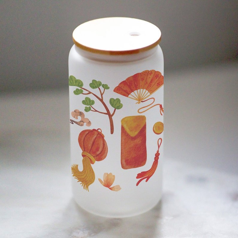 Lunar New Year Frosted Glass Tumbler — photo 7