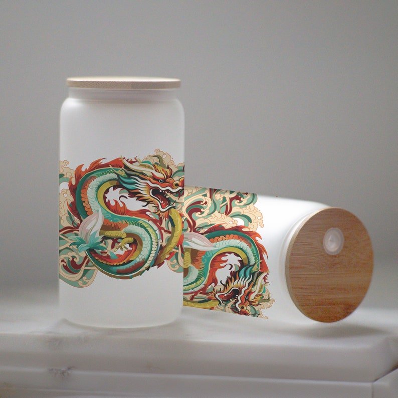 Cloud Dragon Glass Tumbler