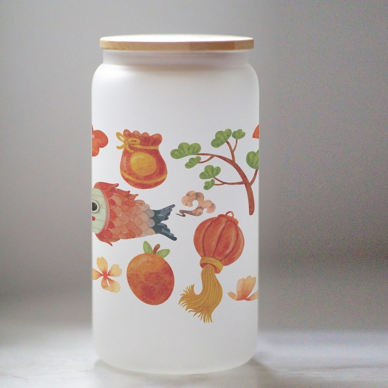 Lunar New Year Frosted Glass Tumbler — photo 4