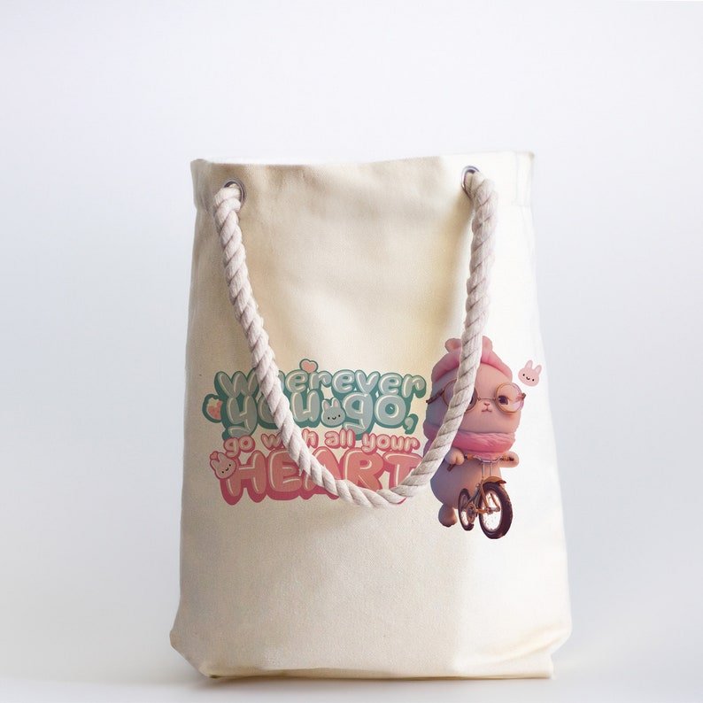 Bunny Bicycle Tote Bag — photo 5