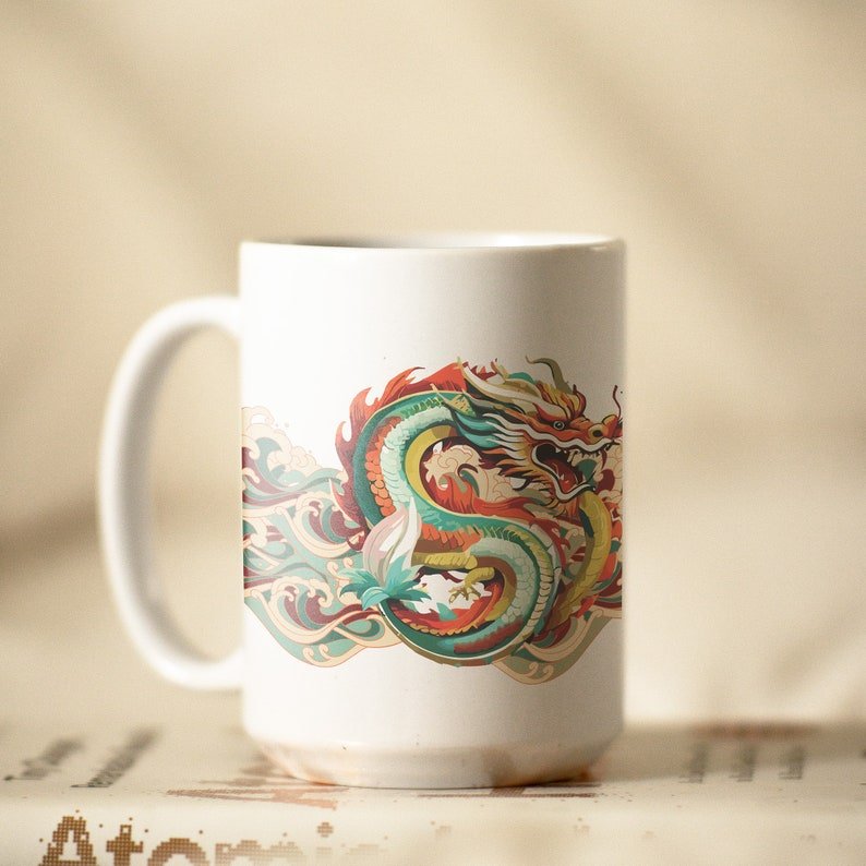 Cloud Dragon Ceramic Mug
