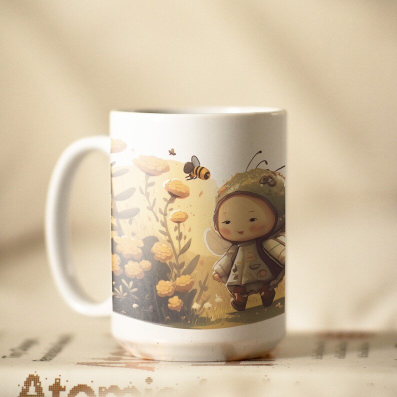 Bee Fairy Ceramic Mug