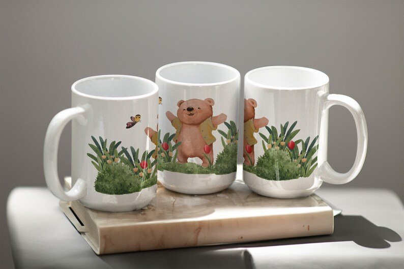 Baby Bear Meadow Ceramic Mug — photo 3