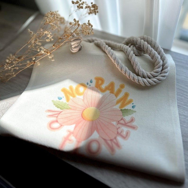 No Rain Flower Tote Bag