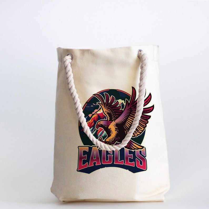 Eagles Graphic Canvas Tote Bag — photo 8