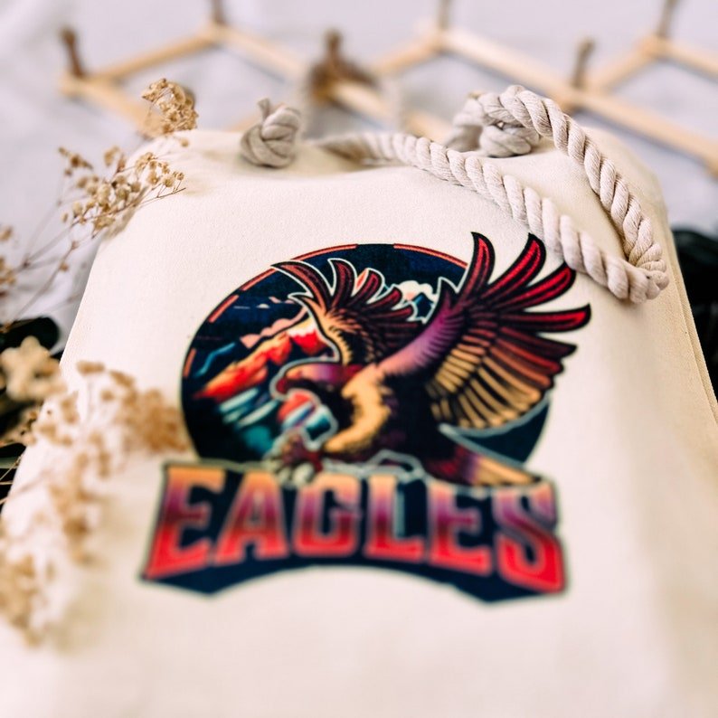 Eagles Graphic Canvas Tote Bag — photo 3