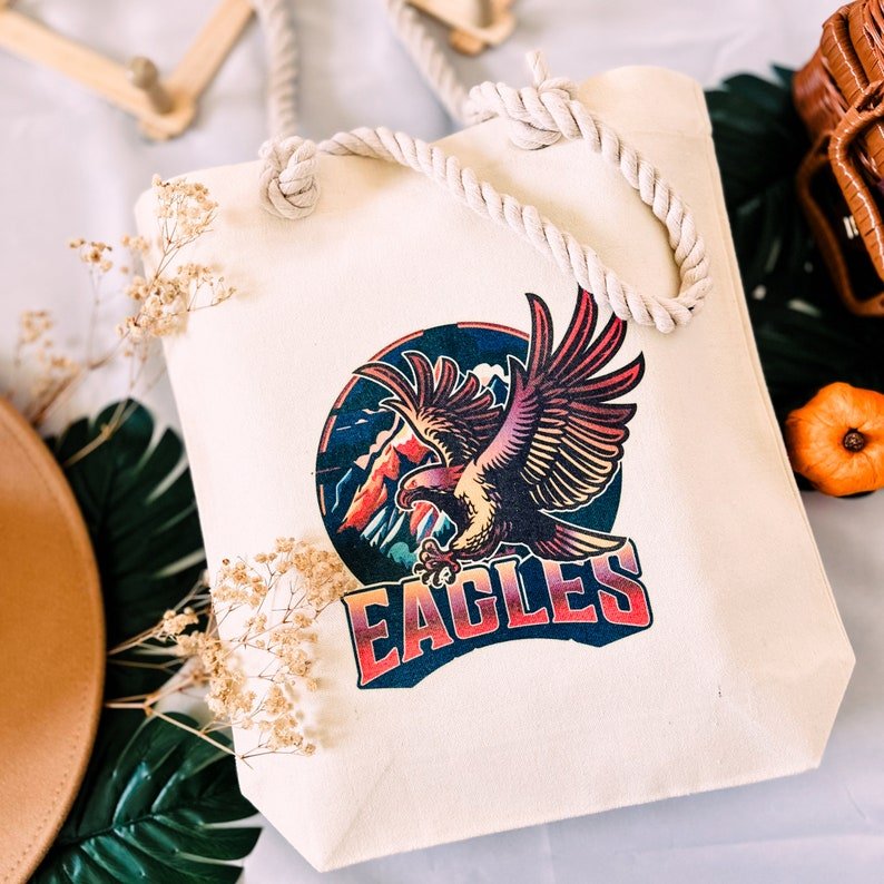 Eagles Graphic Canvas Tote Bag — photo 5