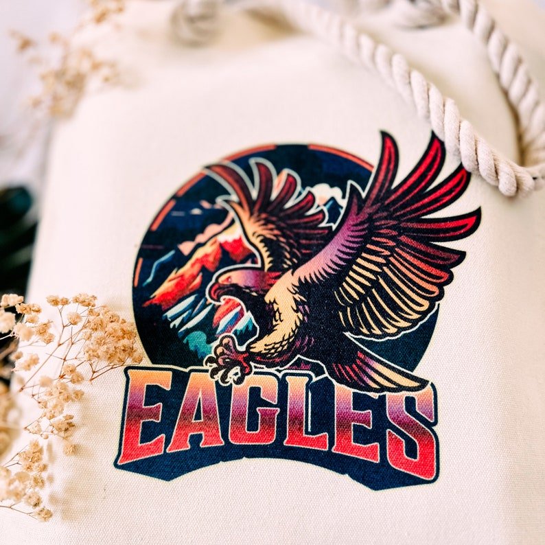 Eagles Graphic Canvas Tote Bag — photo 6