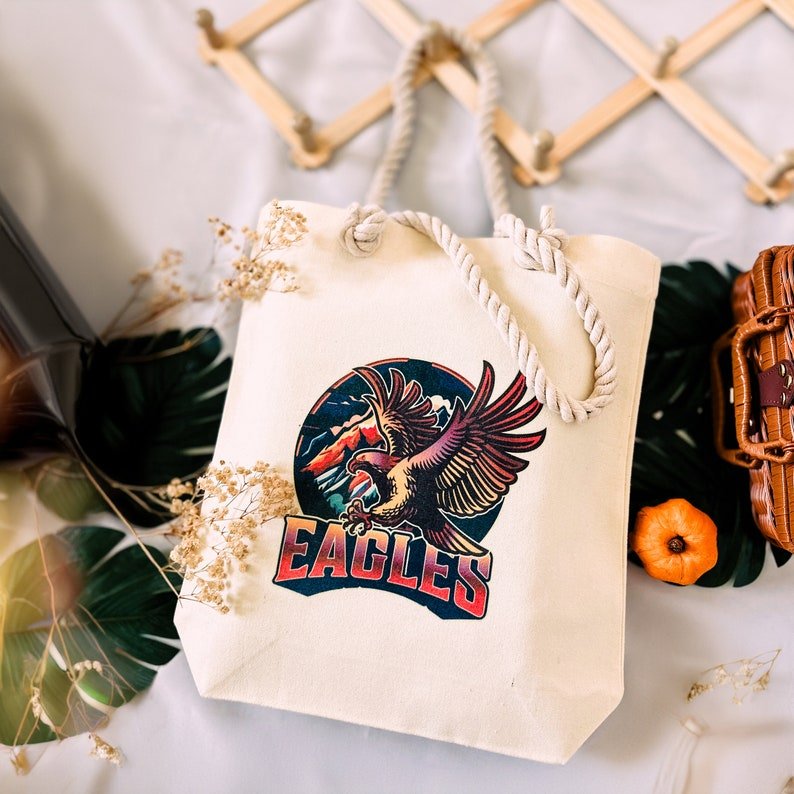 Eagles Graphic Canvas Tote Bag — photo 2