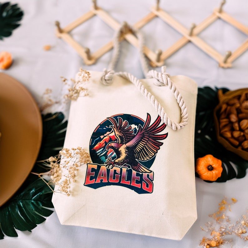 Eagles Graphic Canvas Tote Bag — photo 4