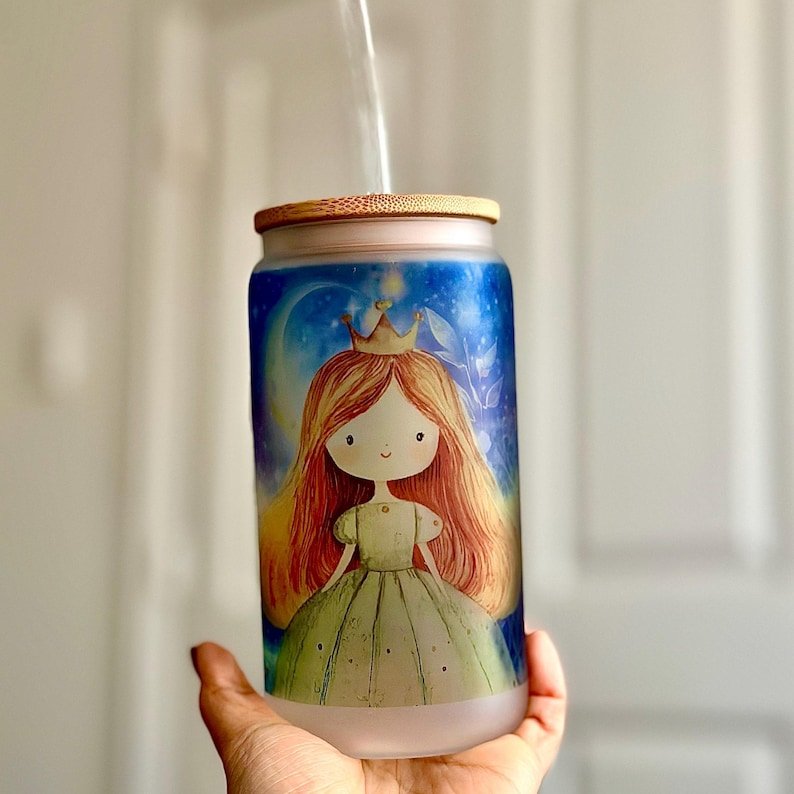Celestial Princess Glass Tumbler