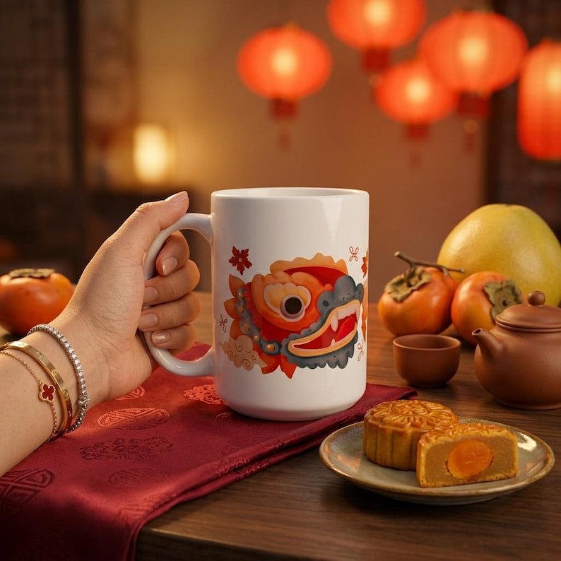 Lion Dance Coffee Mug