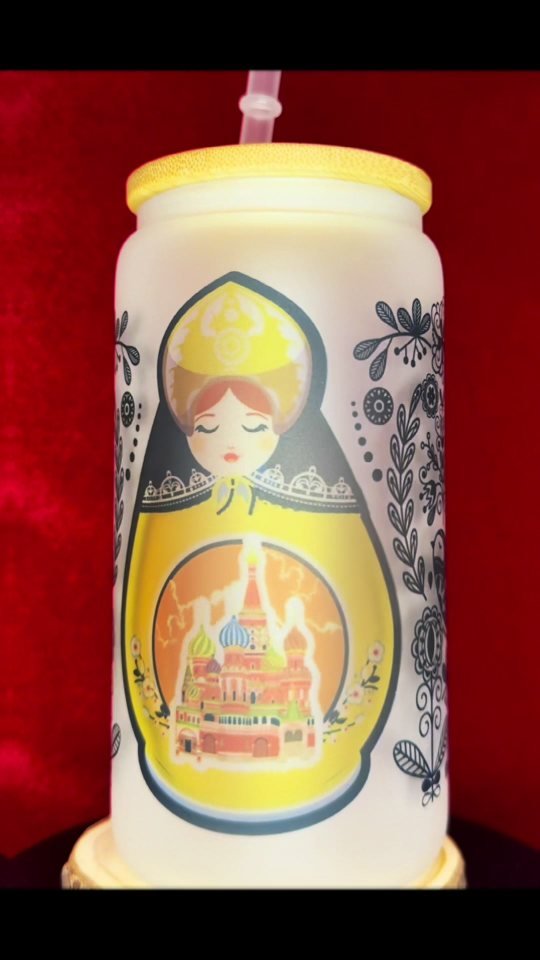 Matryoshka Nesting Doll Glass Tumbler – DHorse Studio video