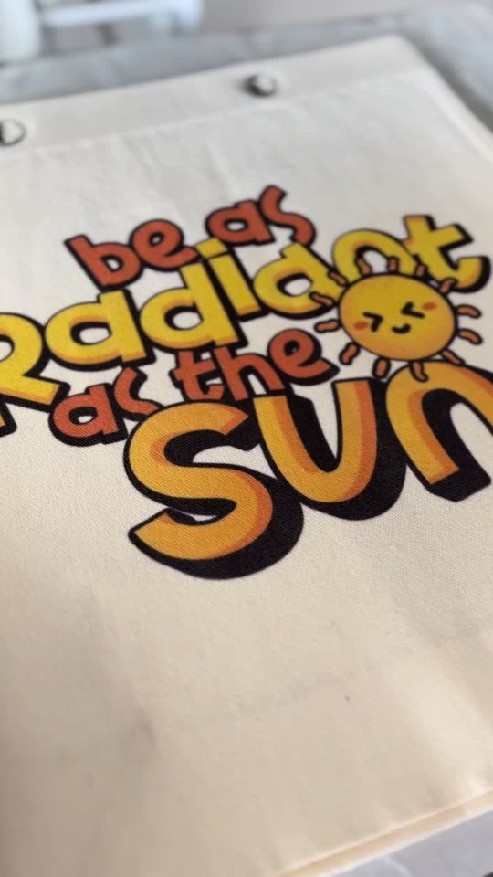 Radiant Sun Face Tote Bag – DHorse Studio video